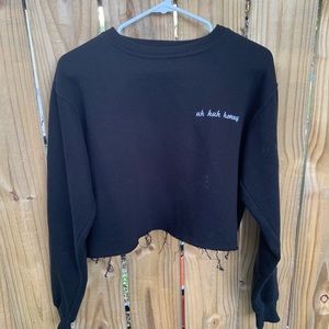 Brandy Melville black pullover sweatshirt